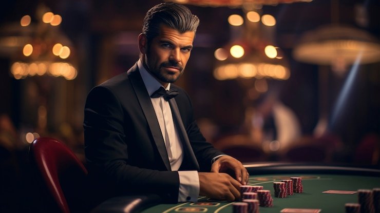 Baccarat gameplay with rupiah balance tracking. Baccarat table layout and player balance tracking